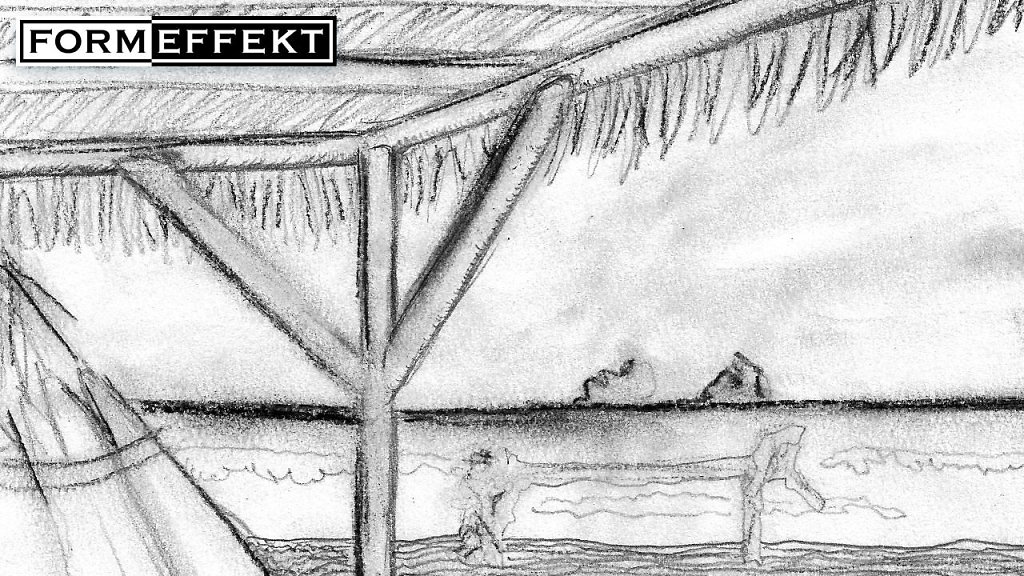 Ayampe - Kohle und Bleistift