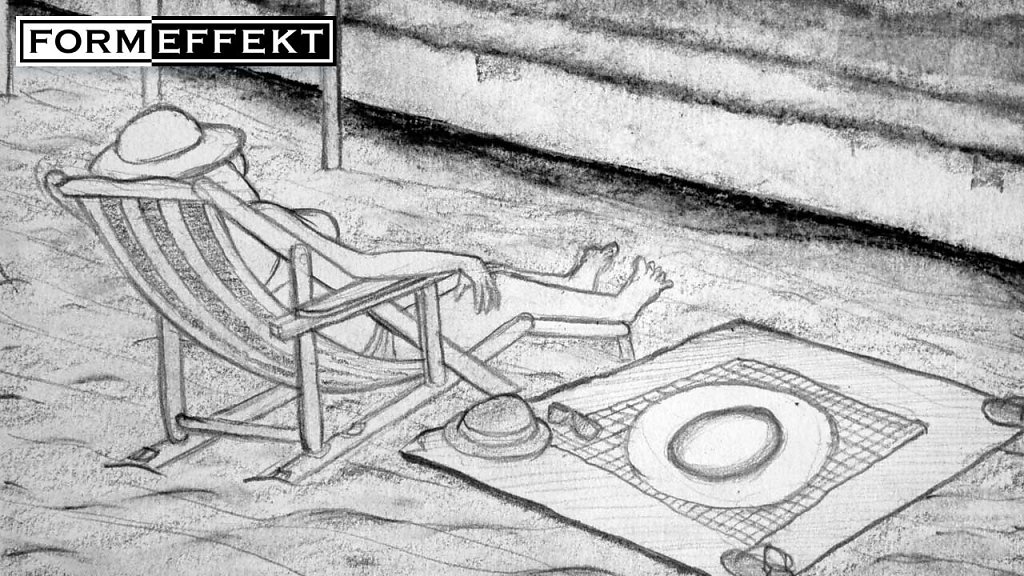 Olon Strand - Kohle und Bleistift