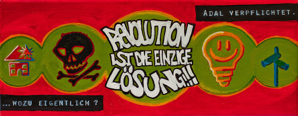 Adal verpflichtet - Acryl auf Leinwand